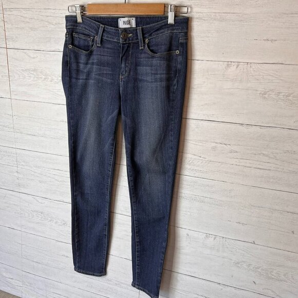 Paige Jeans Womens Size 28 Verdugo Crop Medium Wash Made in USA Denim Cotton - Picture 3 of 15